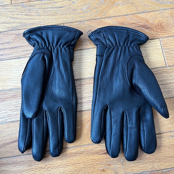 Laska Black Leather Lined Gloves - Picture 3 of 7